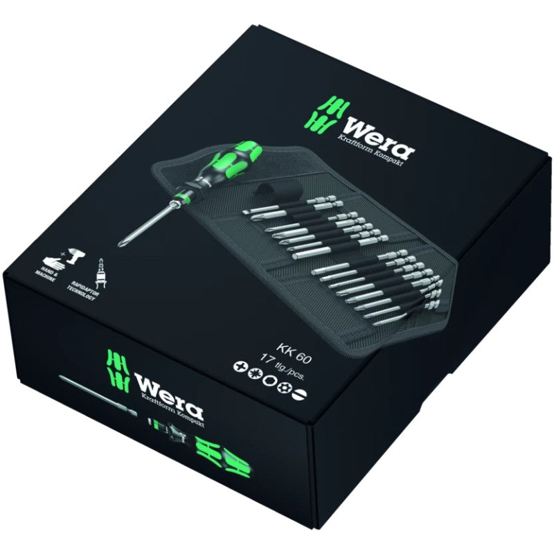 WERA Kit 1 tournevis avec 16 embouts interchangeables - 05059295001