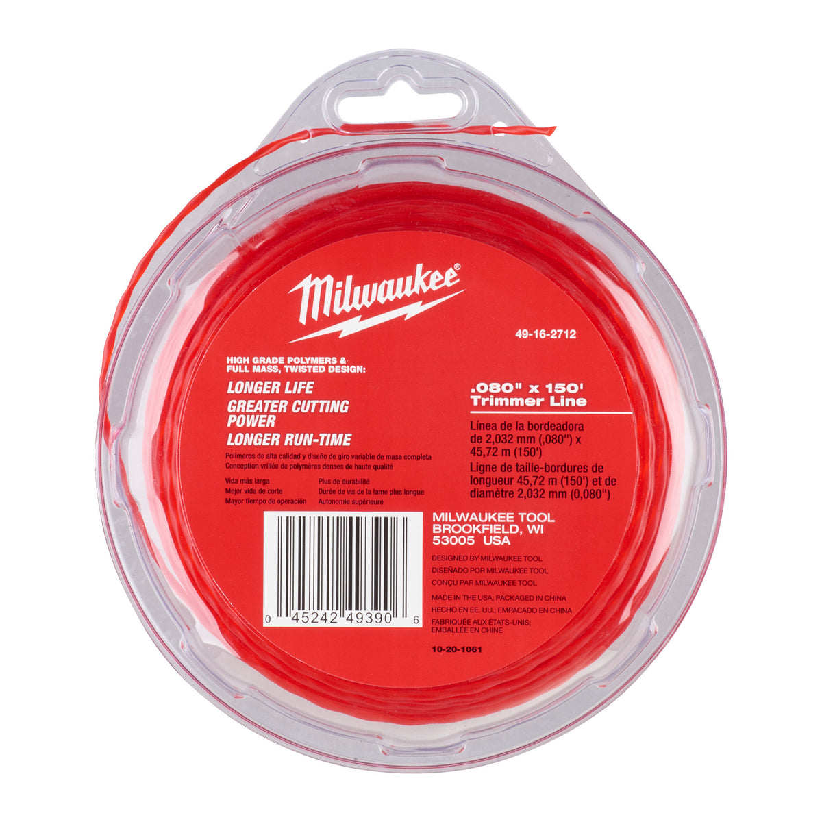 MILWAUKEE Fil coupe bordure 2mm x 45m 49162712