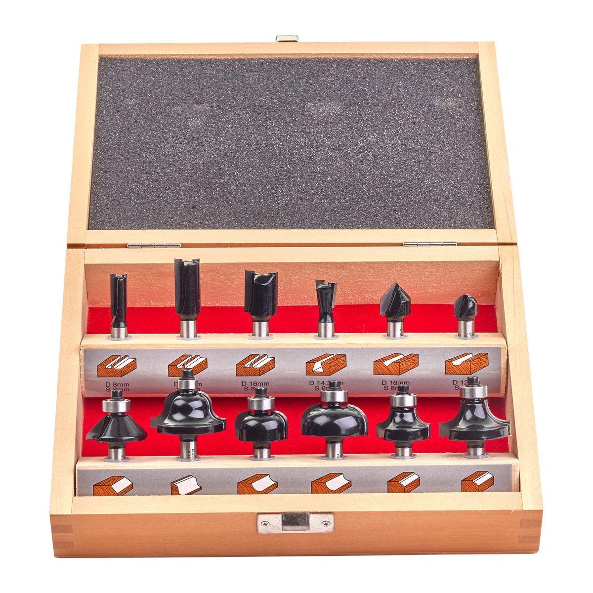 MILWAUKEE Set 12 Mèches pour affleureuse M18 FTR8 4932451668