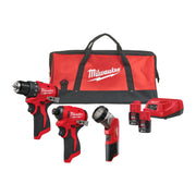 MILWAUKEE Pack 3 outils 12V 2x2Ah BLPP3A-202B 4933499694