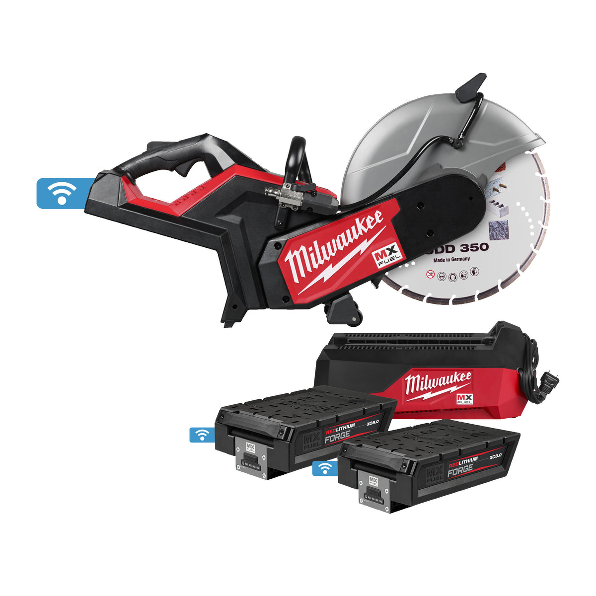 MILWAUKEE Découpeuse Ø350mm MXF 2x8Ah COS350G2FC-802 4933499772