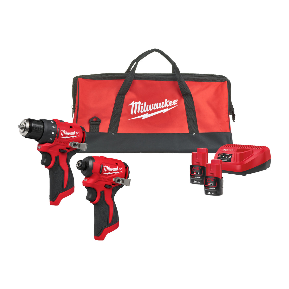 MILWAUKEE Pack 2 outils 12V 2x2Ah BLPP2D-202B 4933500139