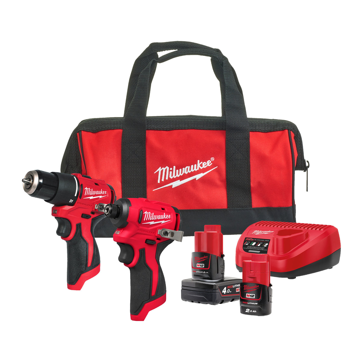 MILWAUKEE Pack 2 outils 12V 2+4Ah BLPP2B-422B 4933500425