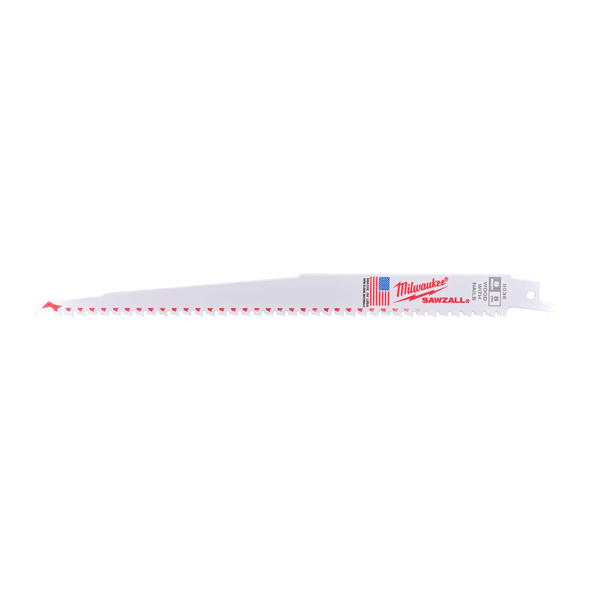 MILWAUKEE 5 Lames scie sabre THIN KERF Bois & clous