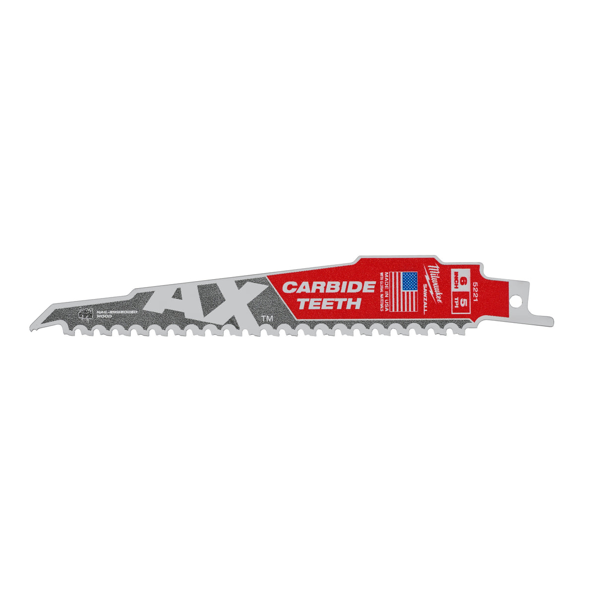 MILWAUKEE Lame scie sabre TCT AX