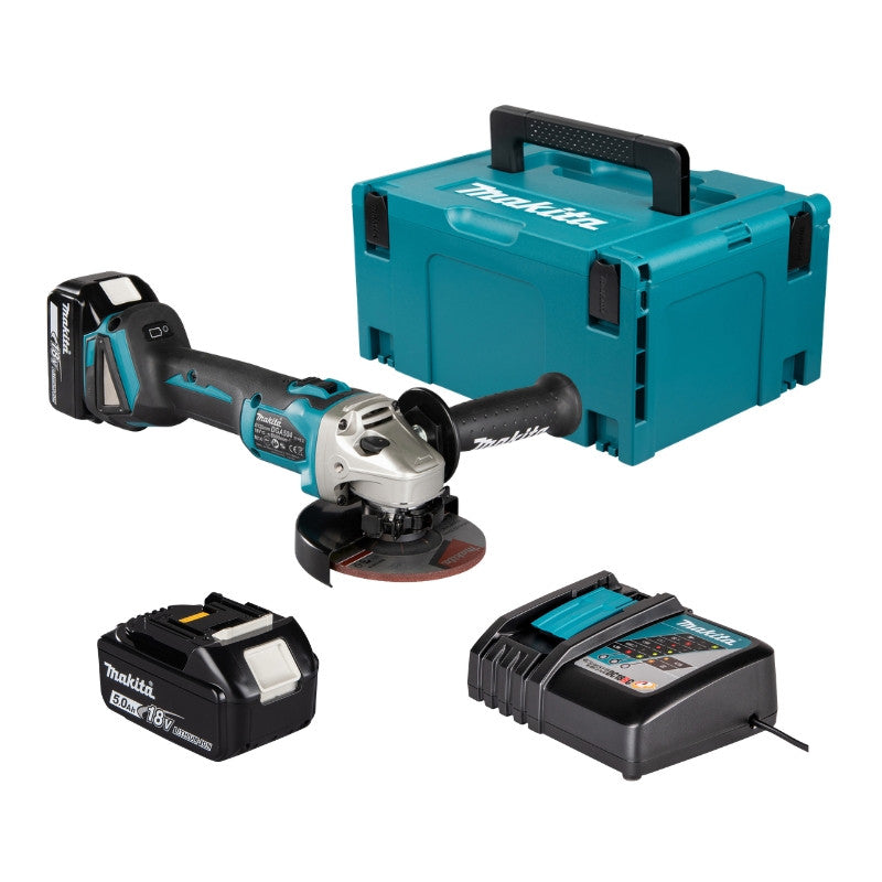 MAKITA Meuleuse Ø 125 mm 18V 5Ah - DGA504RTJ