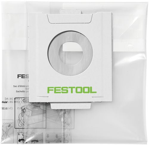 FESTOOL 5 Sacs d'élimination des déchets ENS-CT 36 AC - 496215
