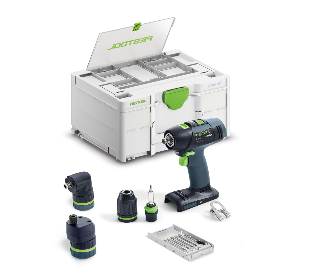 FESTOOL Perc-Viss 18V Solo SYS T18+3Basic-Set - 578828