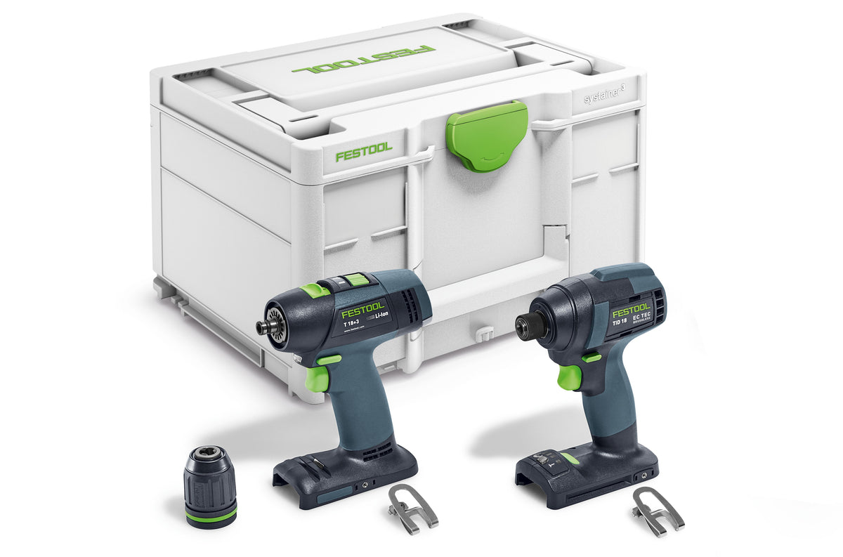 FESTOOL Set de vissage sans fil TID 18 Basic-Set T18 - 578813