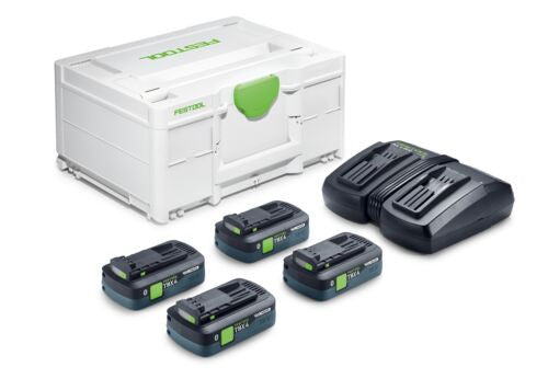 FESTOOL Set Énergie SYS 18V 4x4Ah TBX4/TCL6DUO - 578823