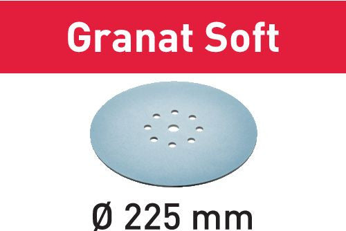 FESTOOL 25 Abrasifs Granat Soft Ø225mm pour enduits StickFix