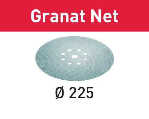 FESTOOL 25 Abrasifs maillé Granat Net Ø225mm pour enduits