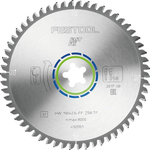 FESTOOL Lame de scie circulaire pour Alu/Plastique Ø160 à 260mm