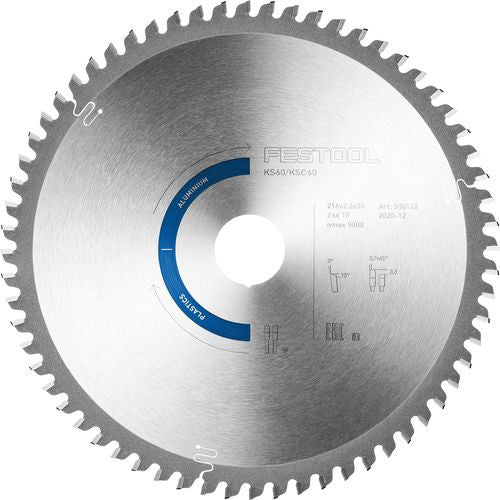 FESTOOL Lame de scie circulaire pour Alu/Plastique Ø160 à 260mm