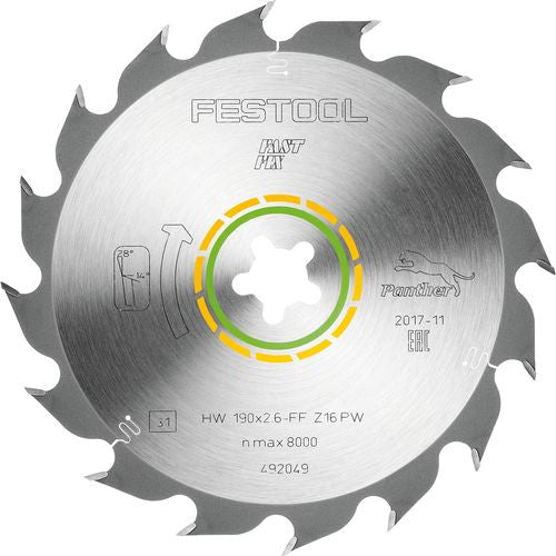 FESTOOL Lame de scie circulaire pour débit Bois dur Ø160 à 254mm