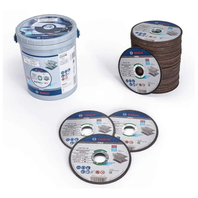 BOSCH Seau de 100 disques PRO Métal Ø125x1.6 - 2608626114
