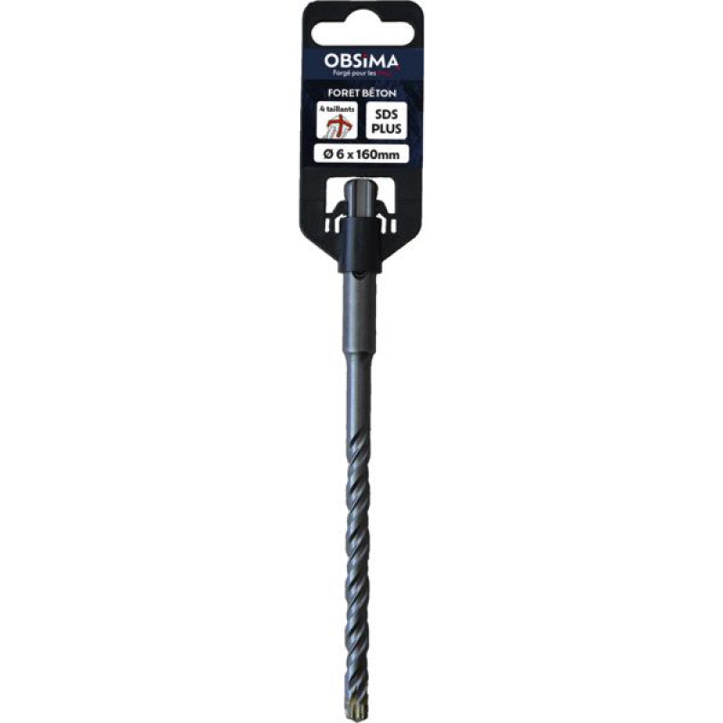OBSIMA Foret beton SDS-Plus longueur 160 mm Ø6 à 12 mm - 31568