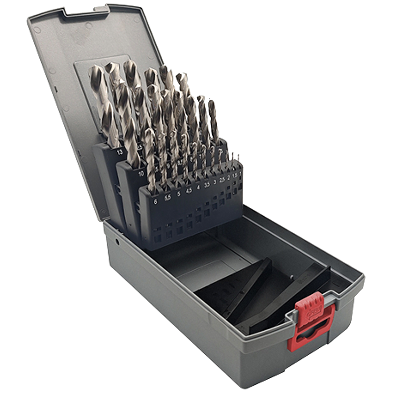 OBSIMA Coffret 25 forets HSS tailles meules - 313922