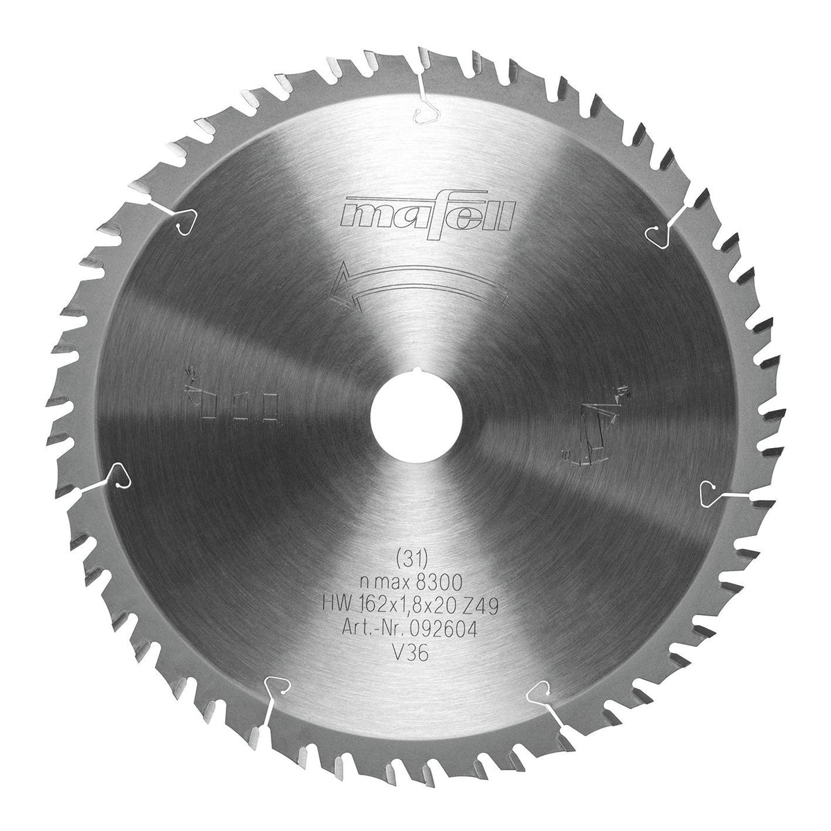 MAFELL Lame de scie bois Ø162X1,8X20 KSB-WF162 GT - 092604