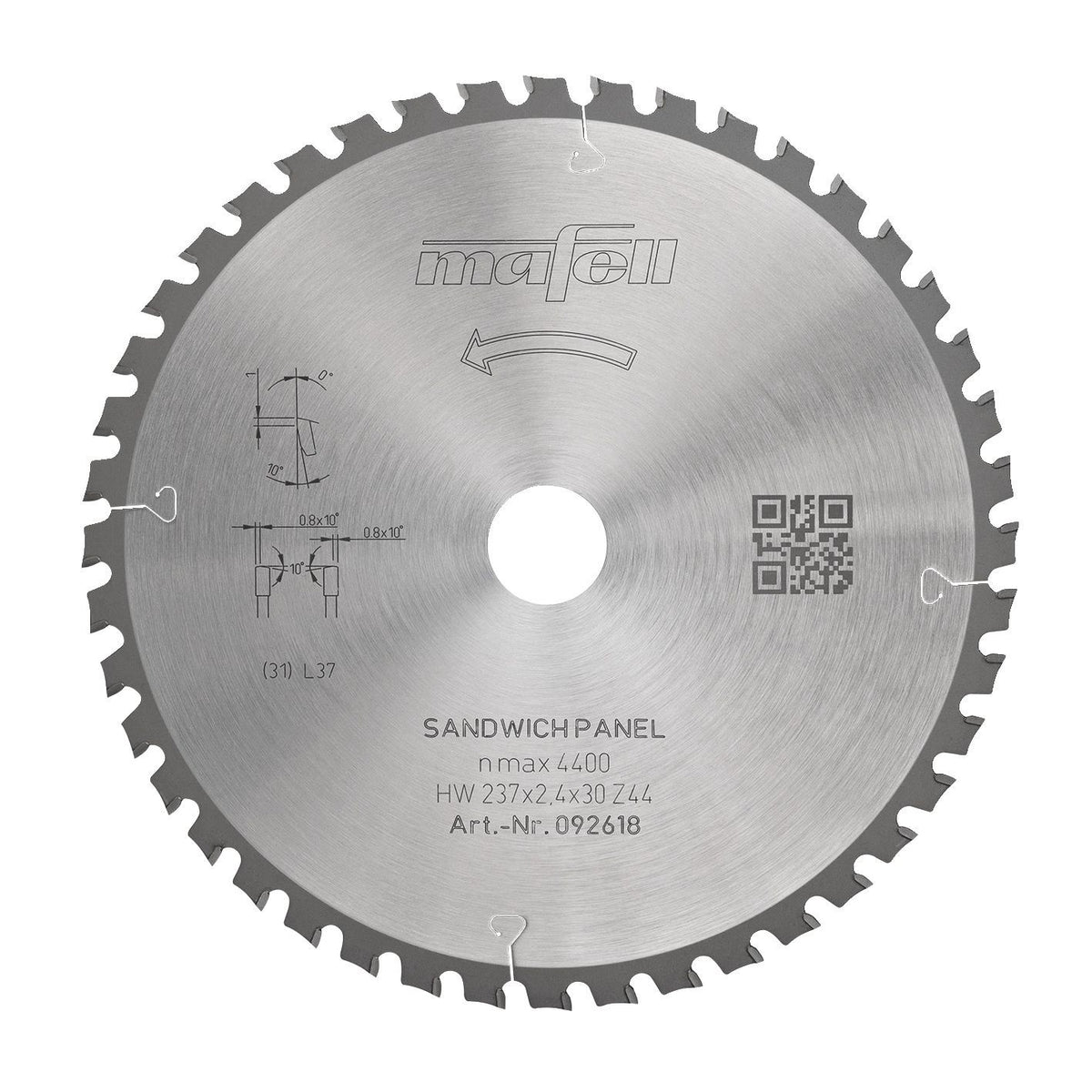 MAFELL Lame scie circulaire Sandw Ø237x2,4x30mm 44D KSB-SP237 - 092618