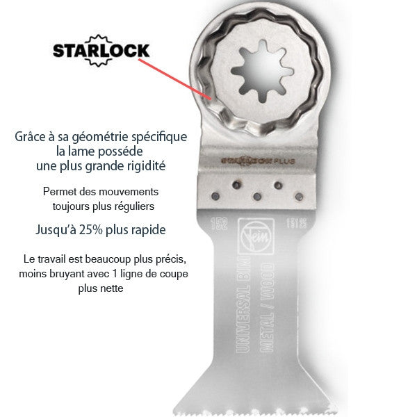 Lame scie circulaire bim 100 mm starlock plus 176 63502176210 fein