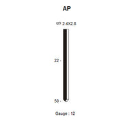 SCAB Chevilles Aluminium (AP) 2,4 mm