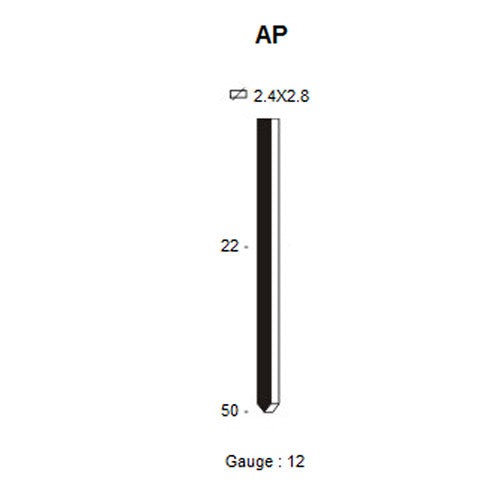SCAB Chevilles Aluminium (AP) 2,4 mm