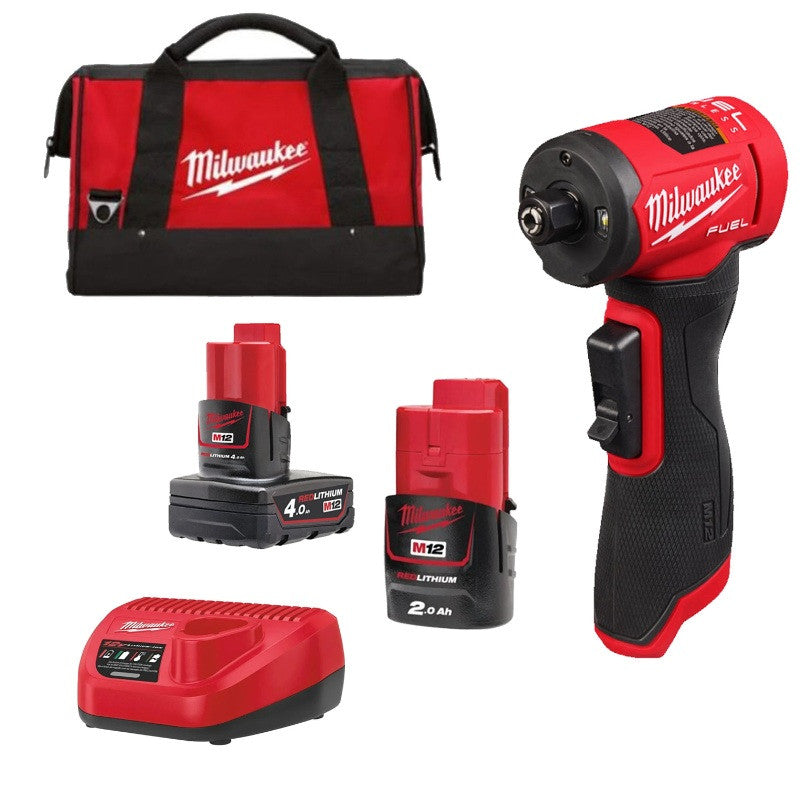 MILWAUKEE Meuleuse droite coudée 12V 2,5+5Ah FDGA2-522B - 4933500525
