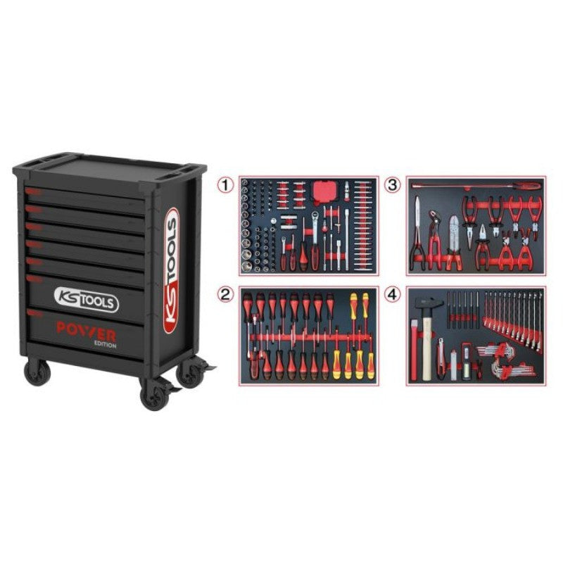 KSTOOLS Servante atelier EDITION LIMITEE 208 outils - 826.7206F
