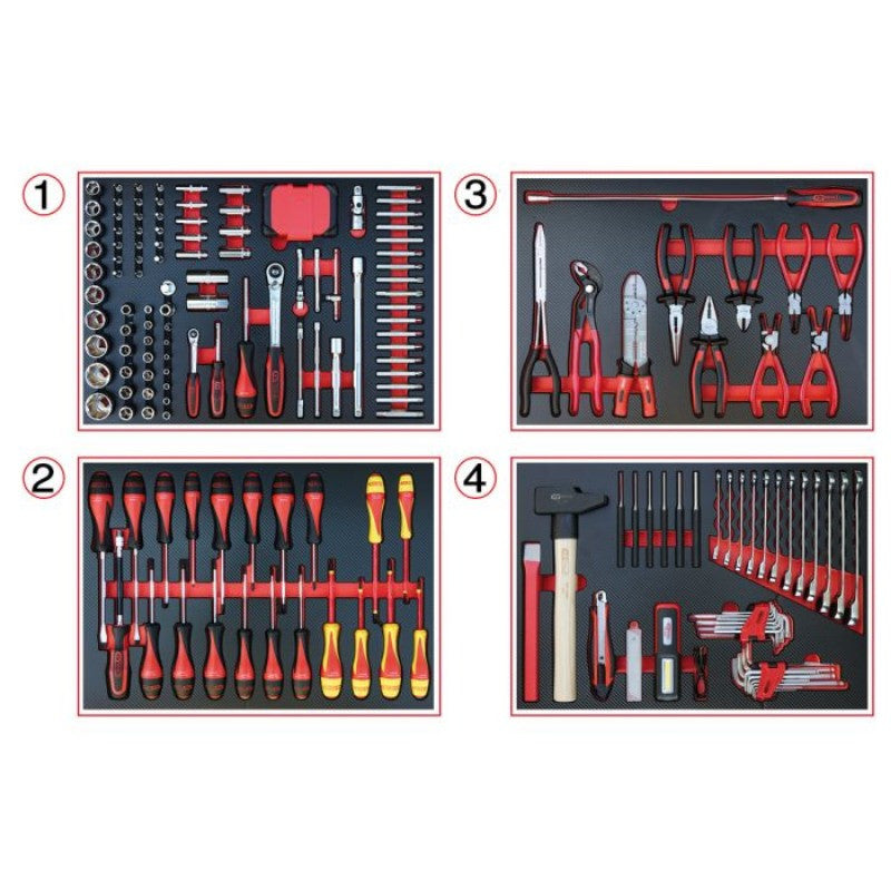 KSTOOLS Servante atelier EDITION LIMITEE 208 outils - 826.7206F