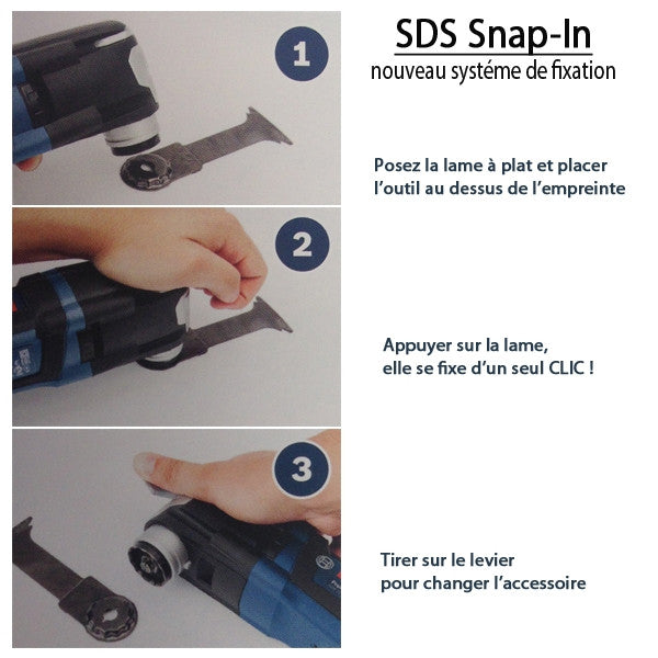 Découpeur ponceur starlockplus 400w/15acc. gop40-30 0601231001 bosch
