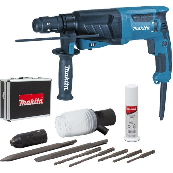 Perforateur burineur 800w sds-plus + accessoires hr2630tx4 makita