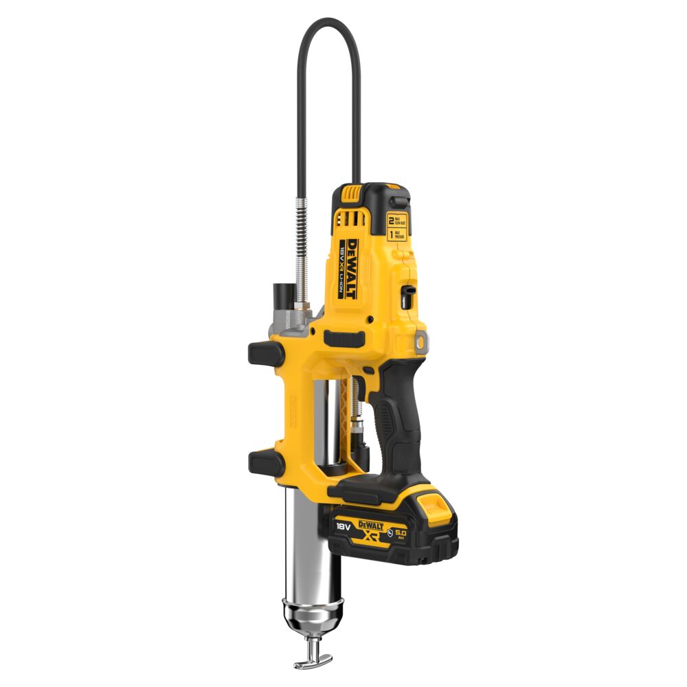 DEWALT Pompe à graisse double vitesse XR 18V 5Ah - DCGG581P1G-QW
