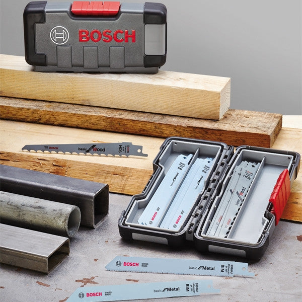 Coffret 15 lames scie sabre bois métal 2607010901 bosch