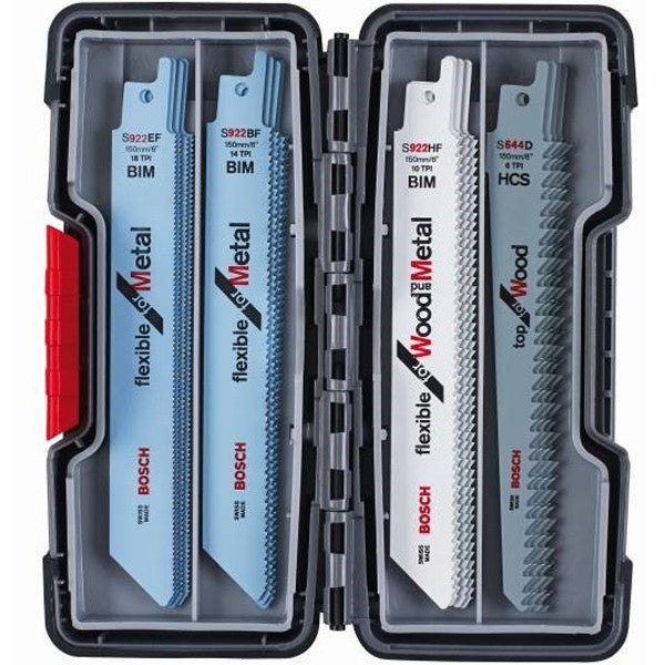 Coffret 20 lames de scie sabre bois métal 2607010902 bosch