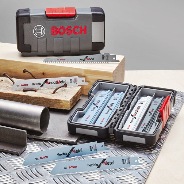 Coffret 20 lames de scie sabre bois métal 2607010902 bosch
