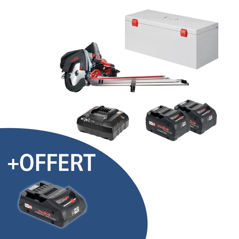 MAFELL Scie circulaire 18V 2x5.5 Ah Ø168 mm KSS 50 18 M BL en coffret - 91D701
