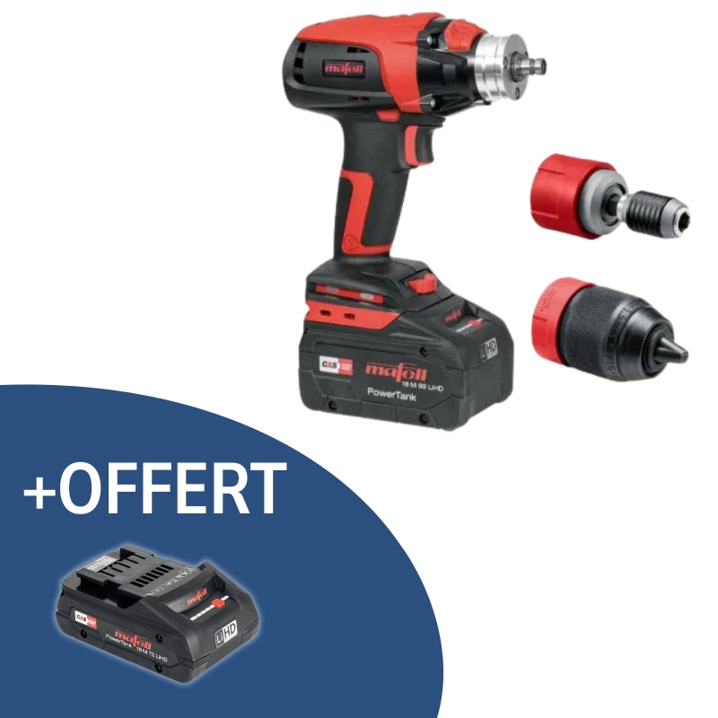 MAFELL Perceuse à percussion 18V 1x4Ah + 1x5,5Ah en Coffret T-MAX ASB18 - 91C901