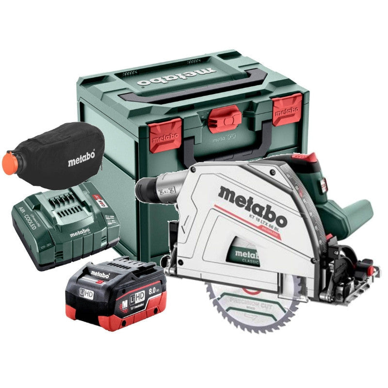 METABO Scie plongeante 18V 10Ah KT 18 LTX 66 BL avec rail