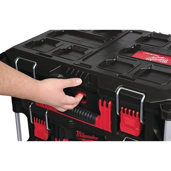 MILWAUKEE Set PACKOUT chariot avec 2 coffrets et 1 organisateur