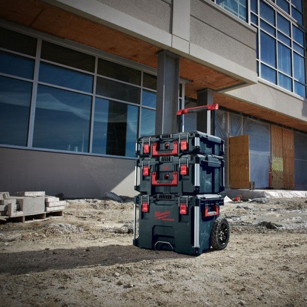 MILWAUKEE Set PACKOUT chariot avec 2 coffrets et 1 organisateur