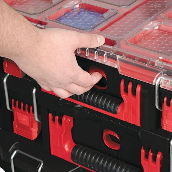 MILWAUKEE Set PACKOUT chariot avec 2 coffrets et 1 organisateur