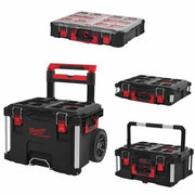 MILWAUKEE Set PACKOUT chariot avec 2 coffrets et 1 organisateur