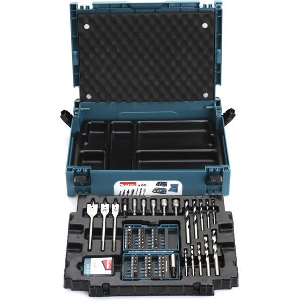 Coffret makpac 66 accessoires 1/4 b-43044 makita