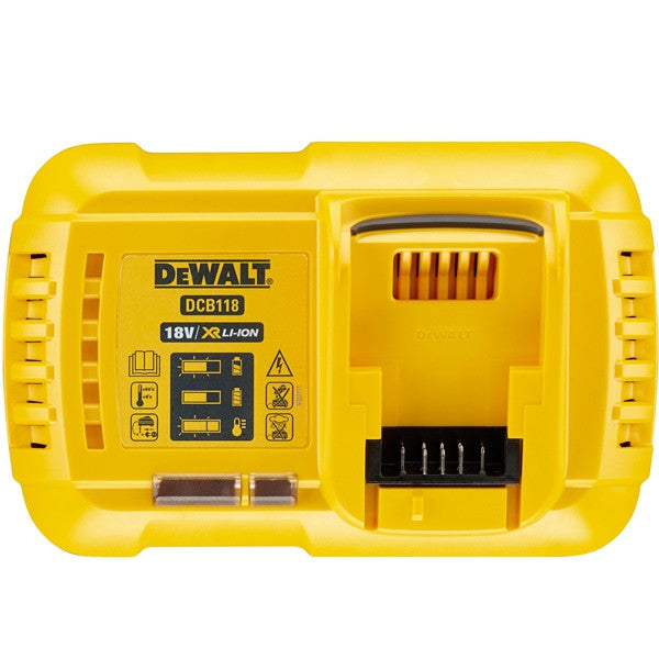 Chargeur rapide 40 min xr flexvolt dcb118 dewalt