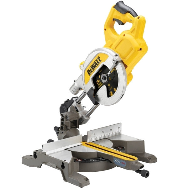 Scie à onglets radiale 54v xr flexvolt xps ø216 mm solo dcs777n dewalt