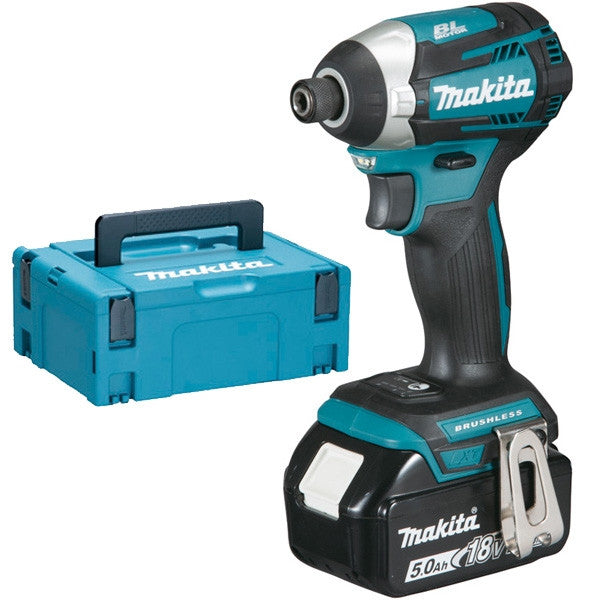 Visseuse à chocs 18v lxt 175 nm 2x5 ah en makpac dtd154rtj makita