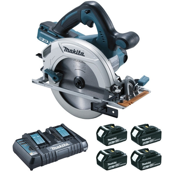 Scie circulaire 36v lxt ø190 mm 2x5 ah en makpac dhs710pt4j makita