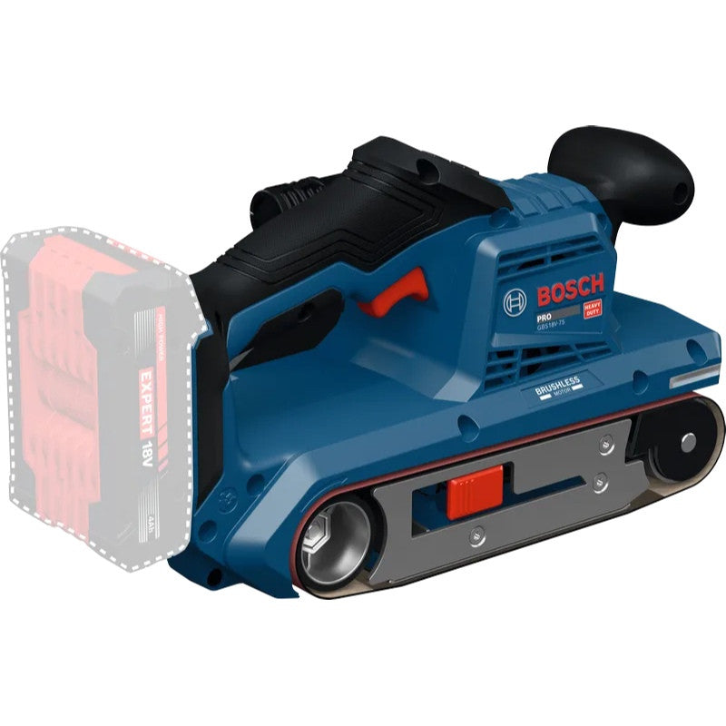 BOSCH Ponceuse à bande 18V Solo carton GBS18V-75 - 06012C2000