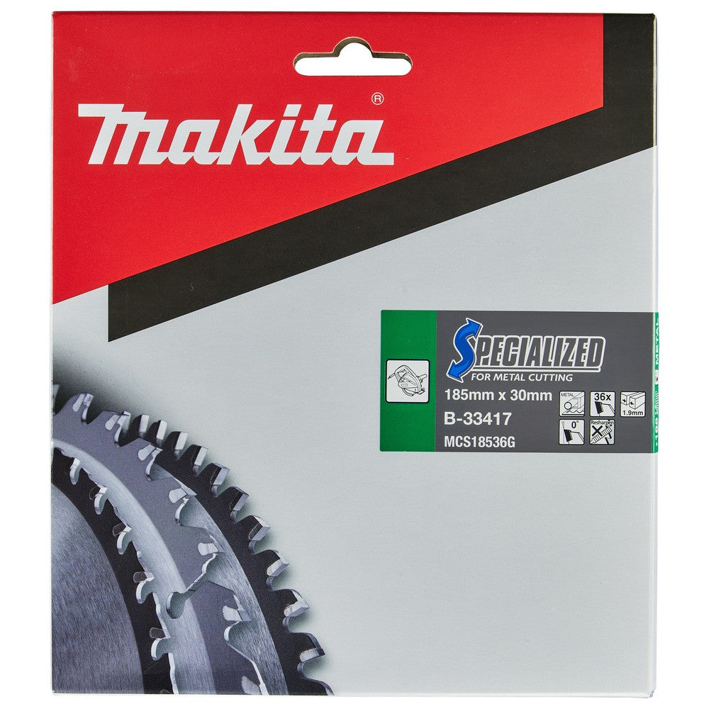 MAKITA Lame de scie Ø185x30 Z36 Métal - B-33417